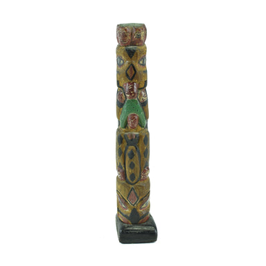 Tsimshian Three Figure Totem by Frederick Alexcee, Native, Carving, Totem Pole