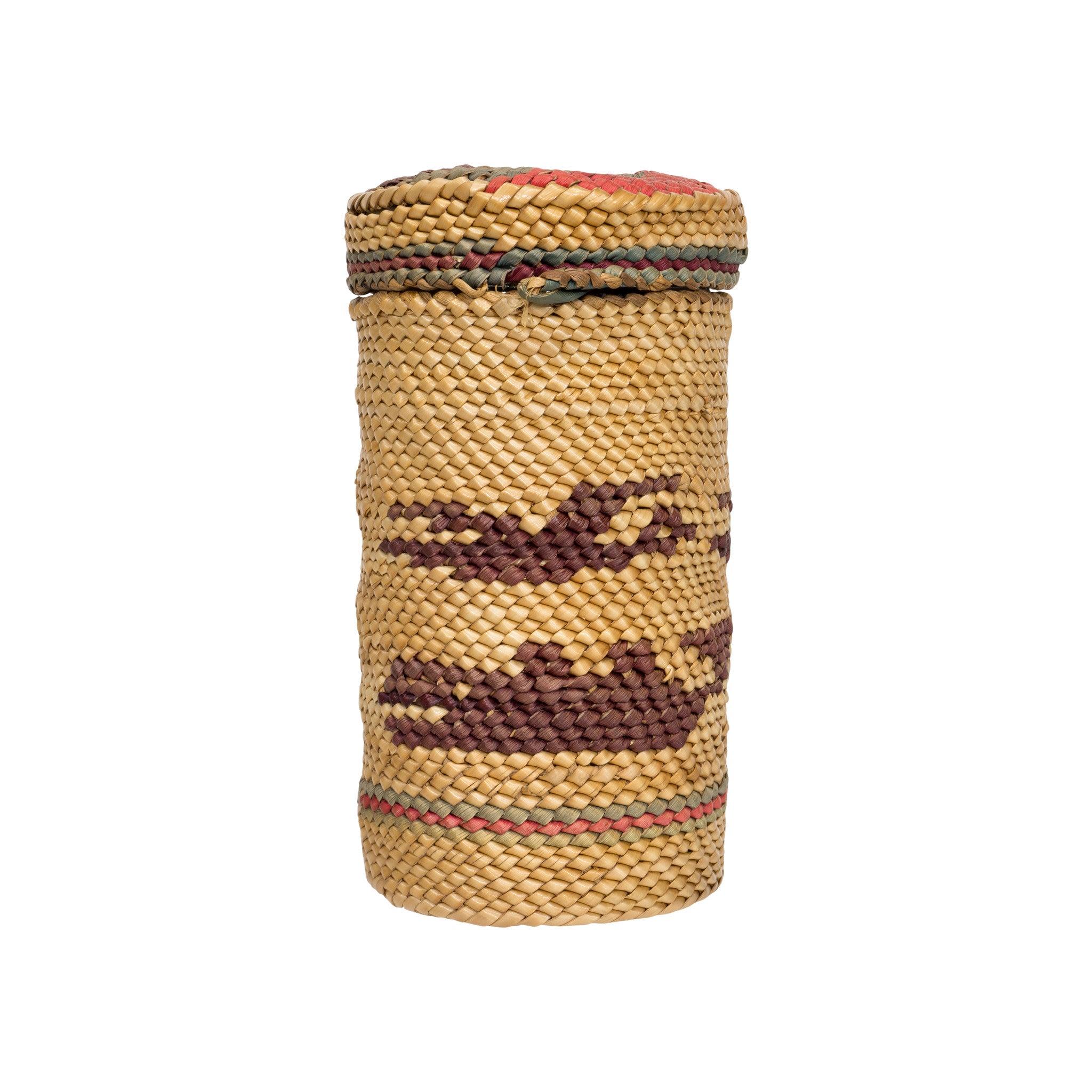 Makah Basketry Jar