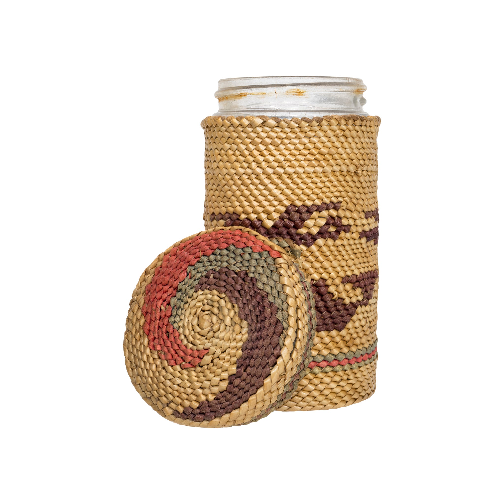 Makah Basketry Jar