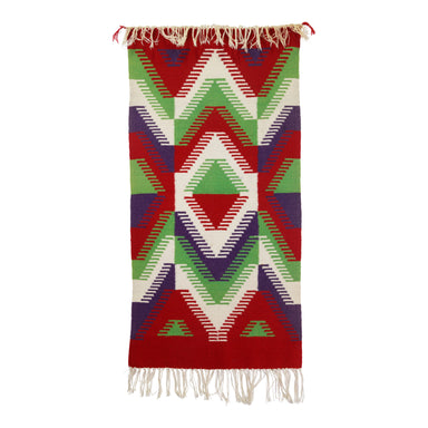 Navajo Germantown Throw, Native, Weaving, Blanket