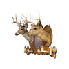 Adirondack Double Deer Hat Rack/Mirror