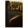 Trout in Stream Oil Painting, Fine Art, Painting, Sporting
