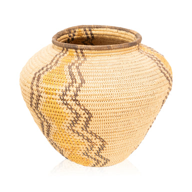 Paramint Polychrome Basket, Native, Basketry, Vertical