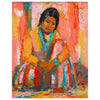 Navajo Lady by Poko Petek, Fine Art, Painting, Native American