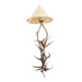 Elk Floor Lamp with Rawhide Shade, Furnishings, Lighting, Floor Lamp