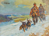 Hunter and Hounds by Frank B. Hoffman, Fine Art, Painting, Sporting
