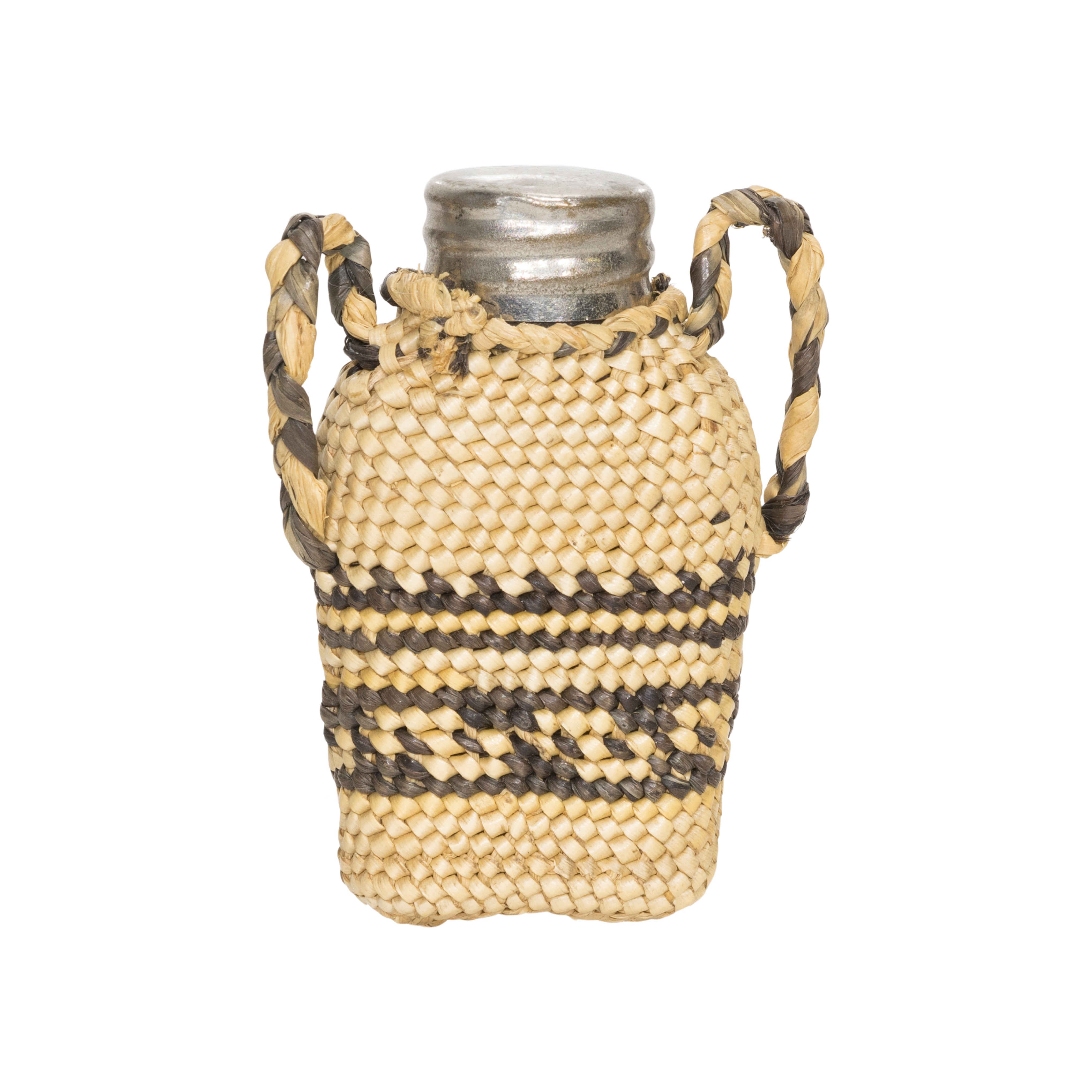 Makah Basketry Miniature Flask