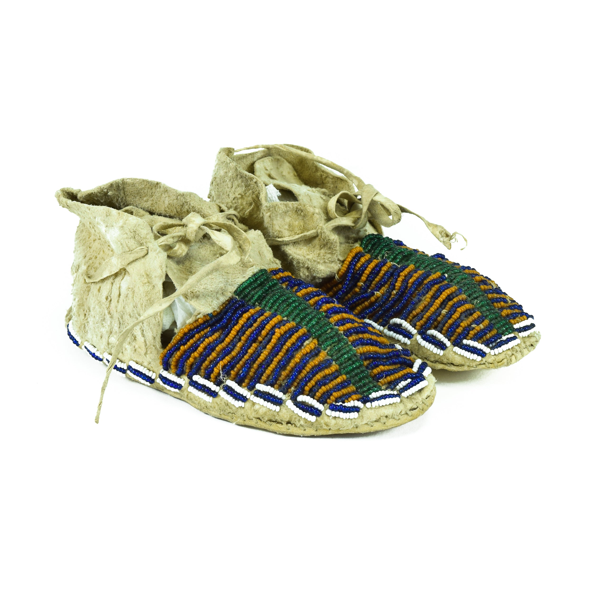Sioux Child's Moccasins, Native, Garment, Moccasins