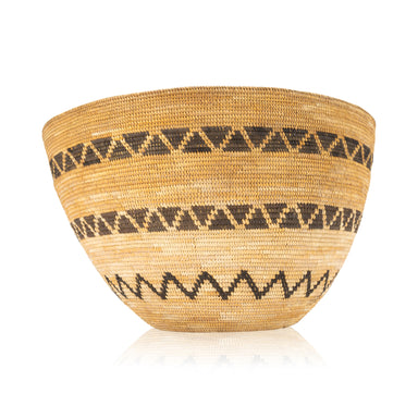 Yukot Basket, Native, Basketry, Vertical