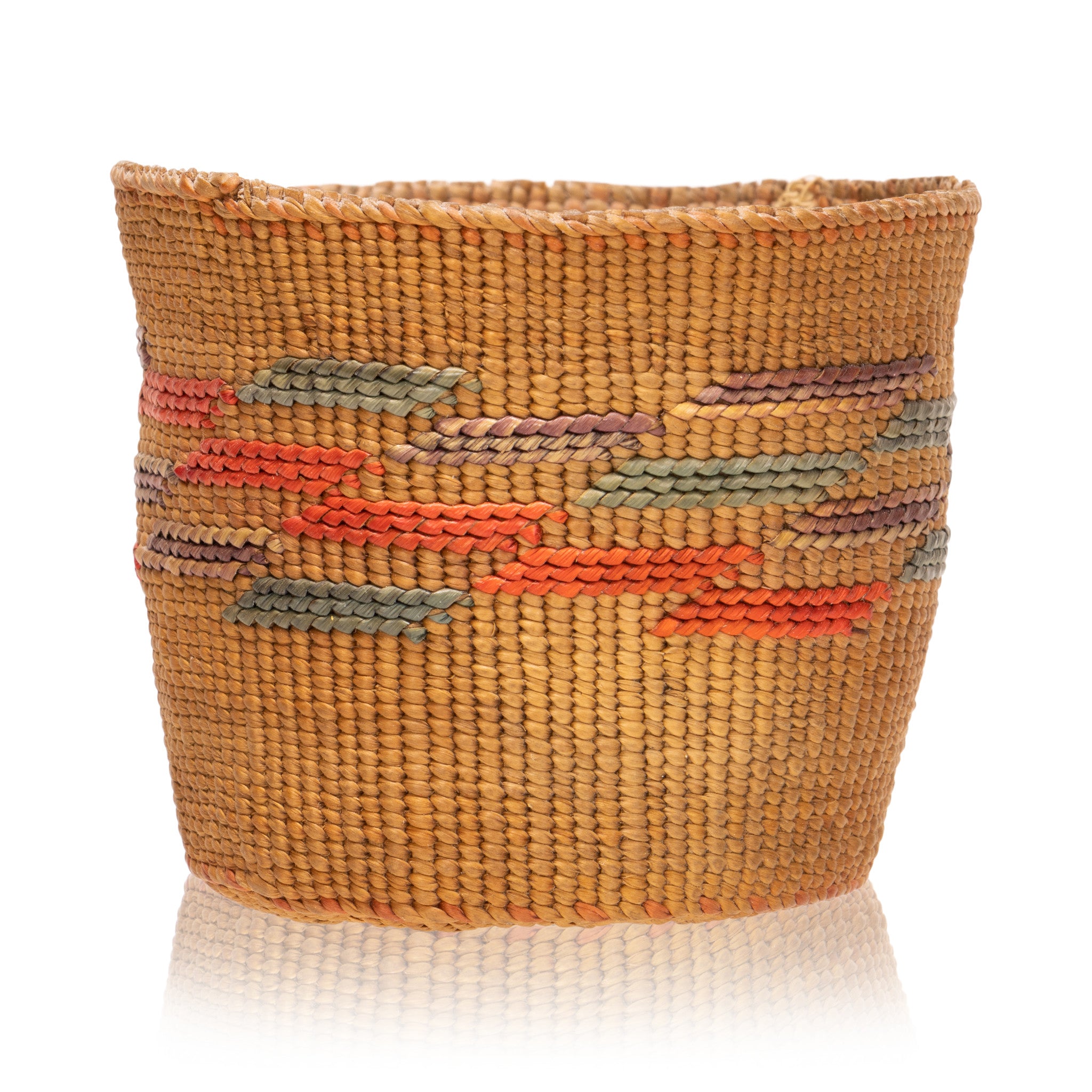 Tlingit Basket, Native, Basketry, Vertical