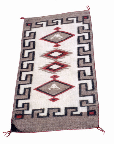 Navajo Crystal Double Saddle, Native, Weaving, Double Saddle Blanket
