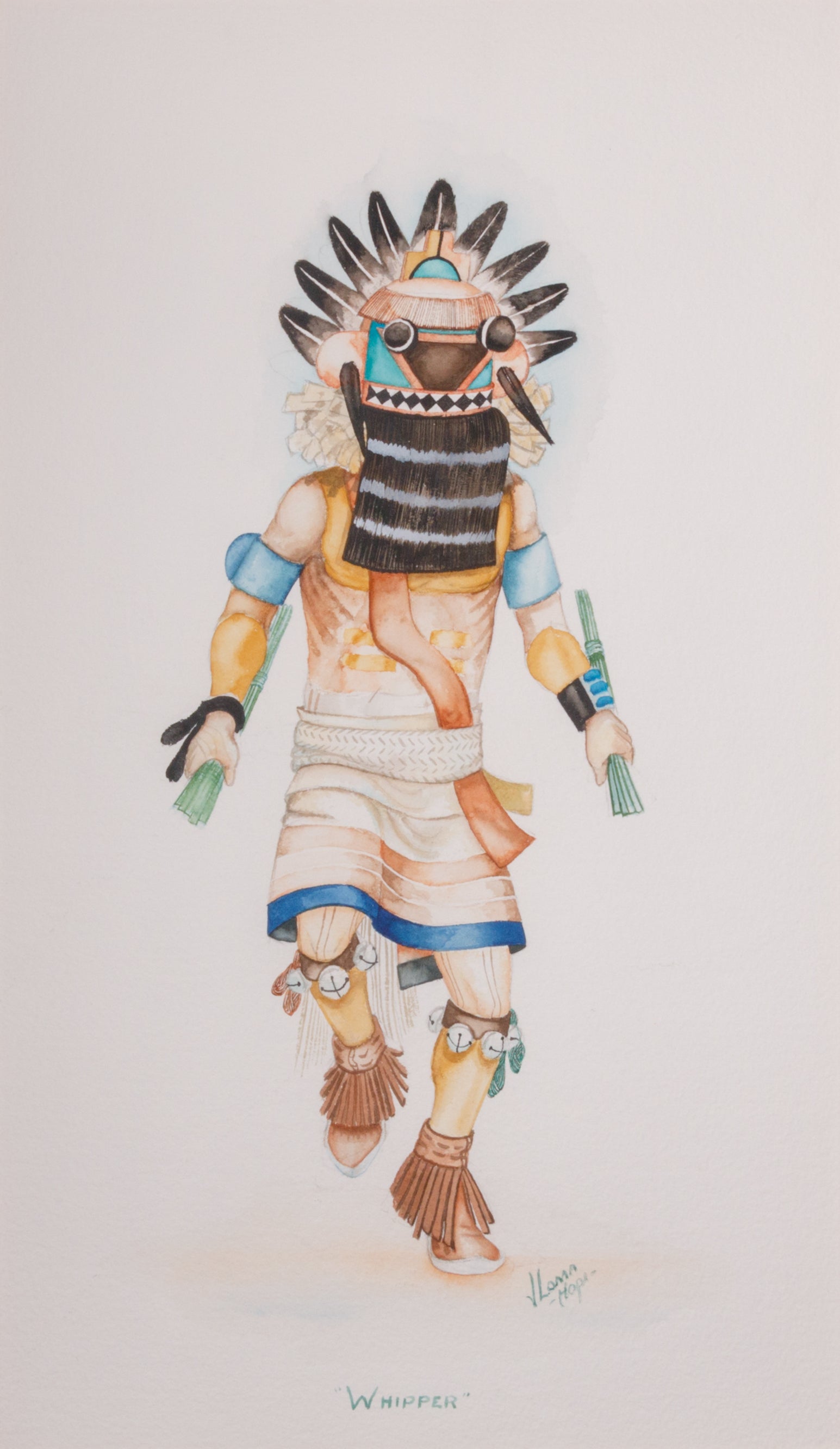Hopi Kachina Watercolors by Dan Viels Lomahaptewa