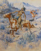 Ambush by Edgar Samuel Paxson, Fine Art, Painting, Native American