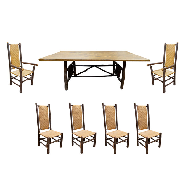 Old Hickory Dining Set, Furnishings, Furniture, Table