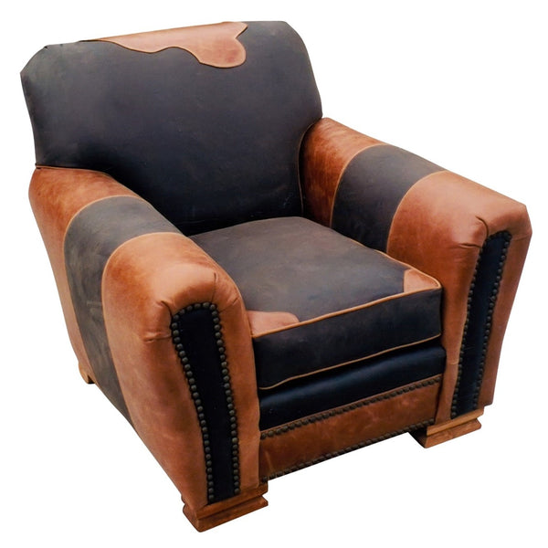Kennedy Collection Leather Lodge Chair, Furnishings, Furniture, Chair