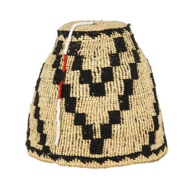 Nez Perce Corn Husk Hat, Native, Basketry, Corn Husk