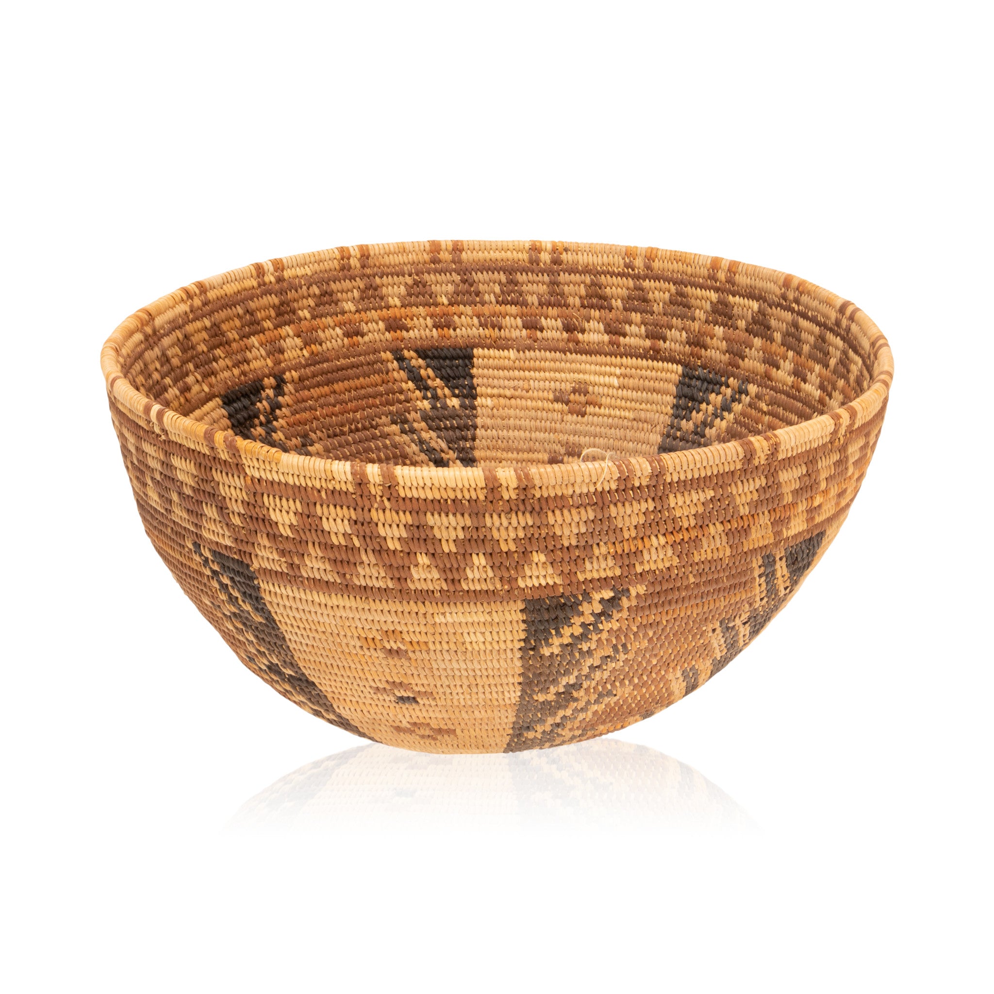 Tubatulabal Polychrome Basket, Native, Basketry, Vertical
