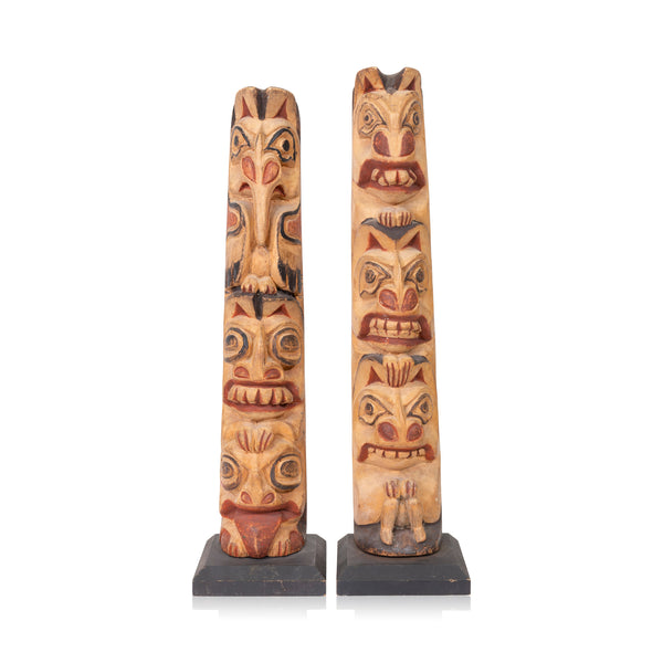 Northwest Coast Cedar Totem, Native, Carving, Totem Pole