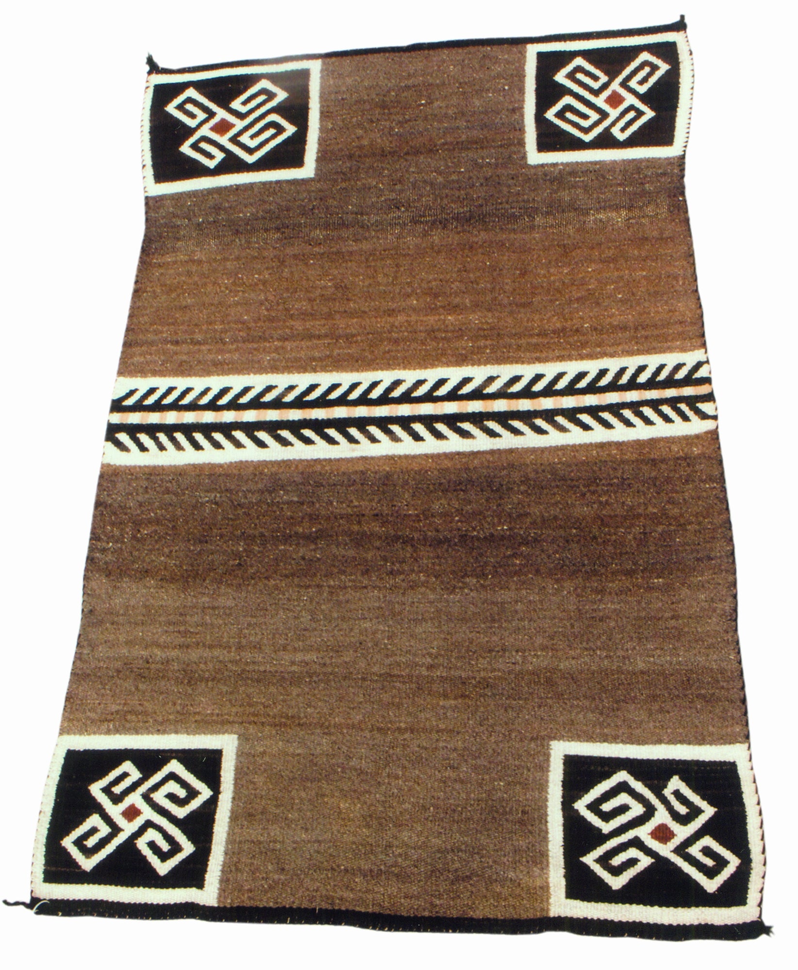 Navajo Crystal Double Saddle, Native, Weaving, Double Saddle Blanket