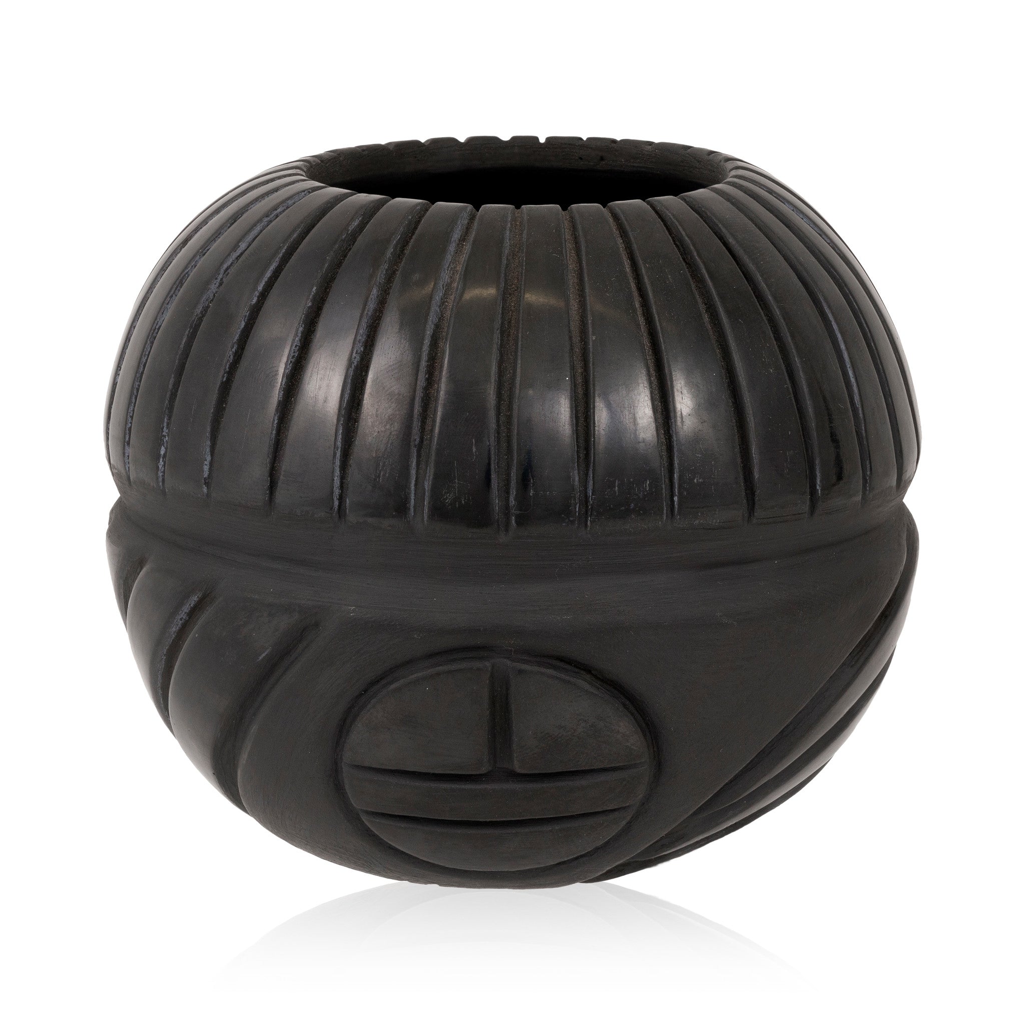 Miana Pablito Black Ware Jar, Native, Pottery, Historic