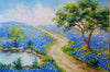 Texas Blue Bonnets by E. Moore