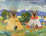 Sioux Encampment, Fine Art, Painting, Native American
