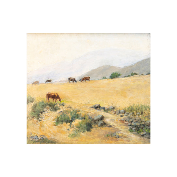 "Western Landscape" by Ada Humphrey Pember, Fine Art, Painting, Western
