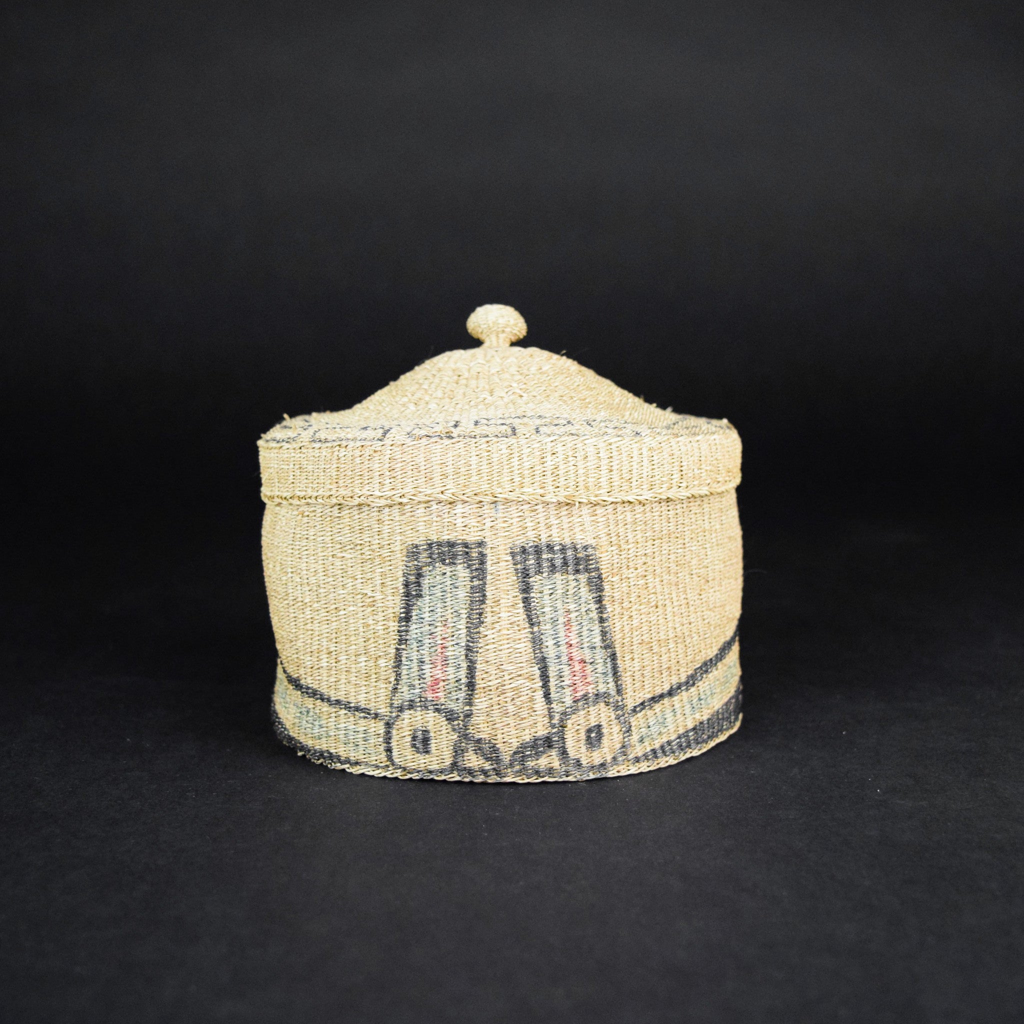 Hand-Painted Haida Basket