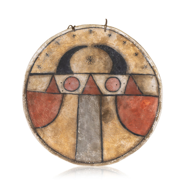 Santo Domingo Buffalo Shield, Native, Weapon, Shield