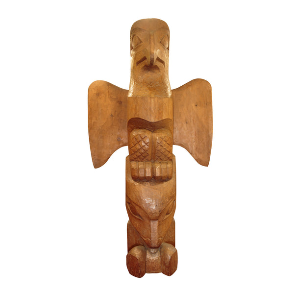 Solid Cedar Totem, Native, Carving, Totem Pole
