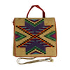 Coeur d' Alene Tribe Pictorial Corn Husk Bag, Native, Basketry, Corn Husk
