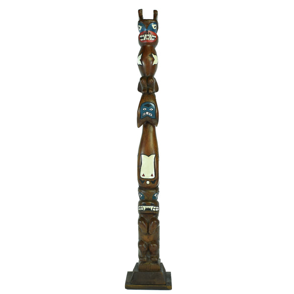 Northwest Coast Cedar Totem, Native, Carving, Totem Pole