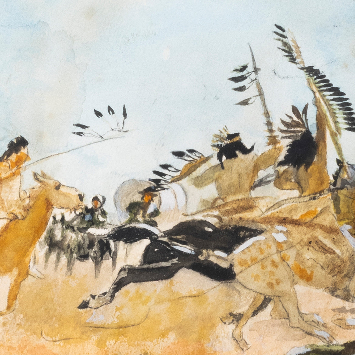 Comanche's Demand Tribute by Charles Krempp