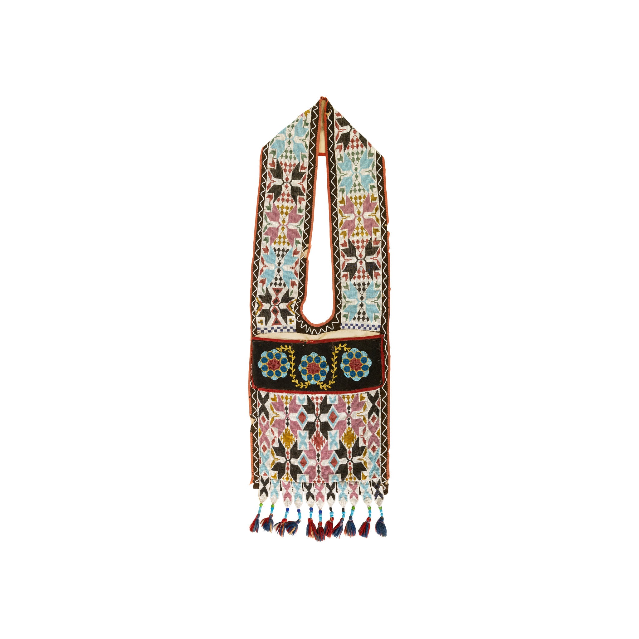 Potawatomi Bandolier, Native, Beadwork, Bandolier Bag