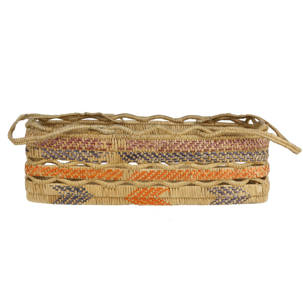 Open Weave Klickitat Carrying Basket, Native, Basketry, Vertical