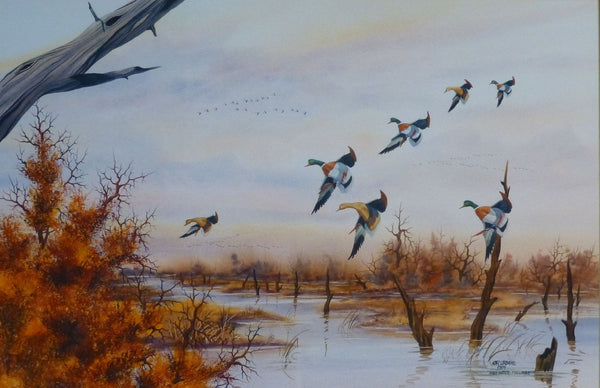 "High Water Mallards" by Rich Urdahl, Fine Art, Painting, Wildlife