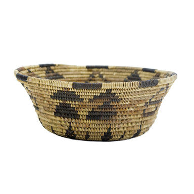 Pomo Polychrome Basket, Native, Basketry, Vertical
