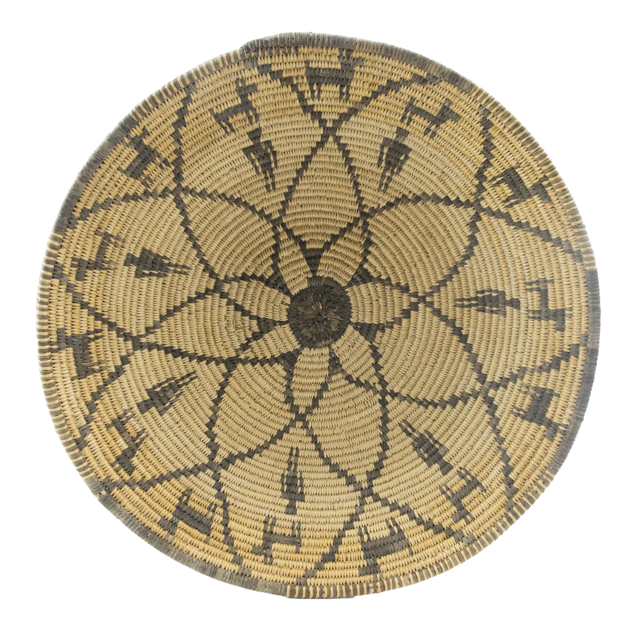 Apache Pictorial Bowl, Native, Basketry, Vertical