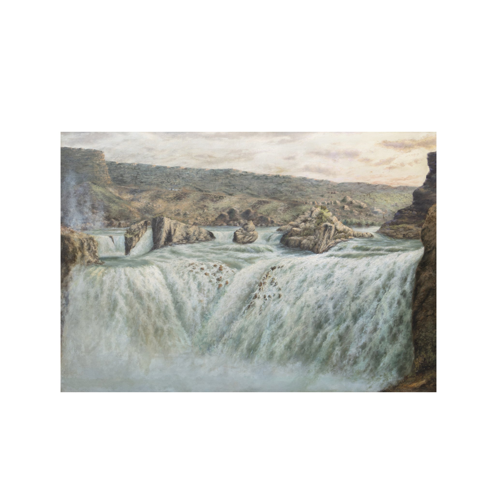 Shoshone Falls, ldaho by George E. Schroeder, Fine Art, Painting, Landscape