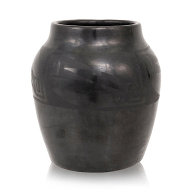 Maria and Julian Martinez Black Ware Jar, Native, Pottery, Historic