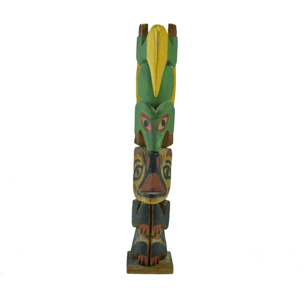 Nuu-chah-Nulth Model Totem, Native, Carving, Totem Pole