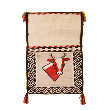 Navajo Pictorial Double Saddle, Native, Weaving, Double Saddle Blanket