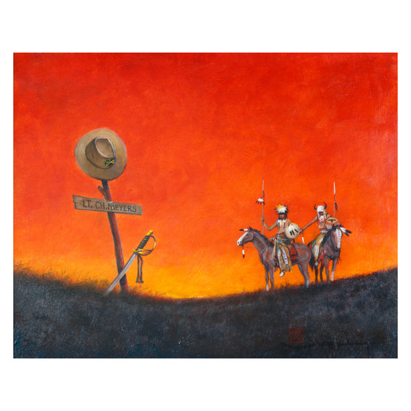 "L.T. Myer's Grave" by Mario Rabago, Fine Art, Painting, Native American