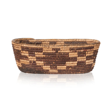 Apache Boat Basket, Native, Basketry, Vertical