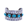 Five Turquoise Nugget Bracelet, Jewelry, Bracelet, Native