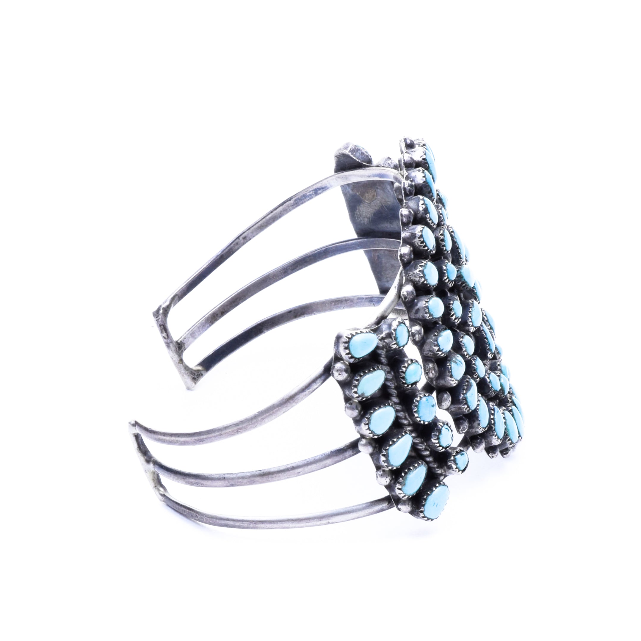 Navajo Needlepoint Turquoise Bracelet