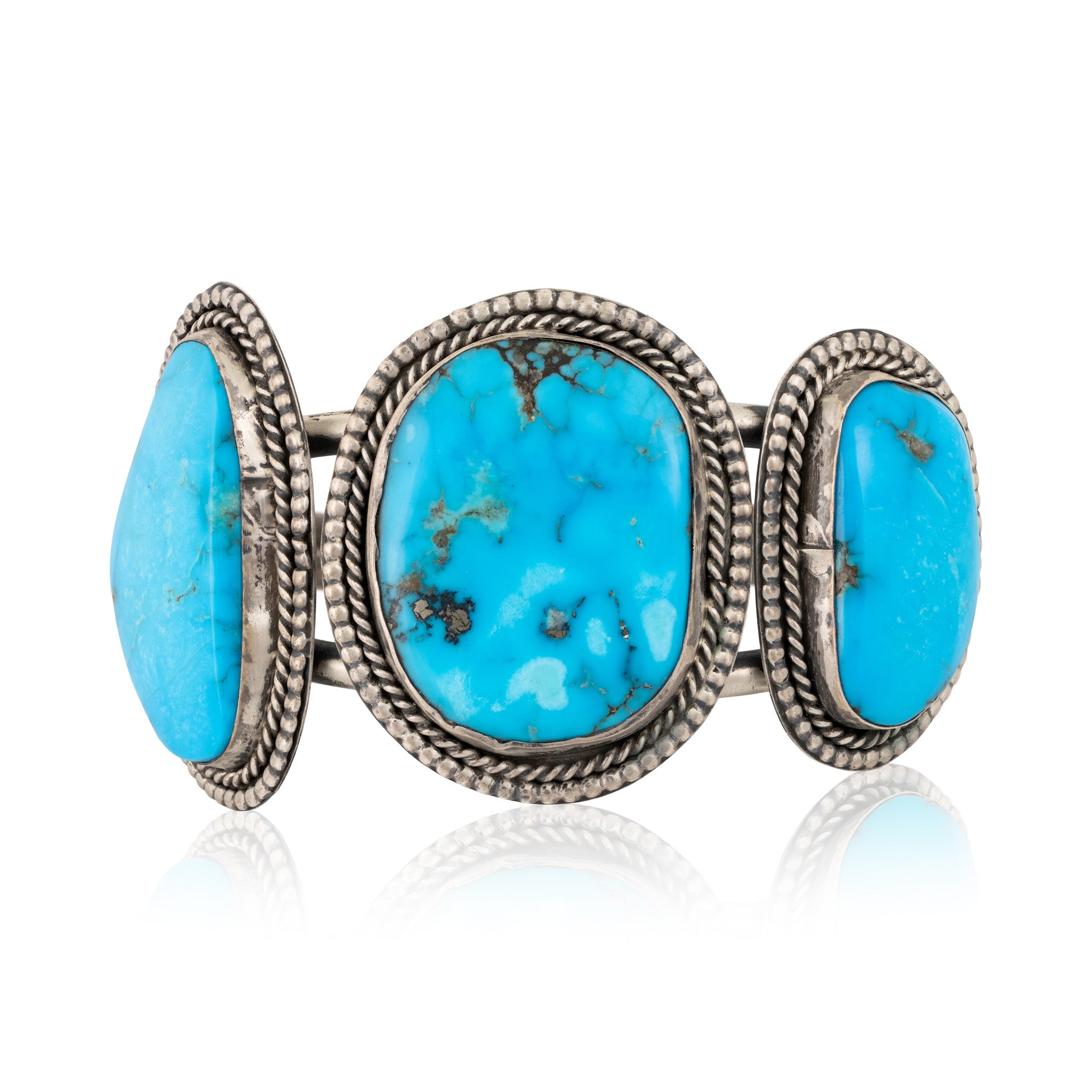 Kingman Turquoise Bracelet, Jewelry, Bracelet, Native