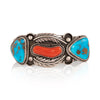 Sleeping Beauty and Coral Bracelet, Jewelry, Bracelet, Native