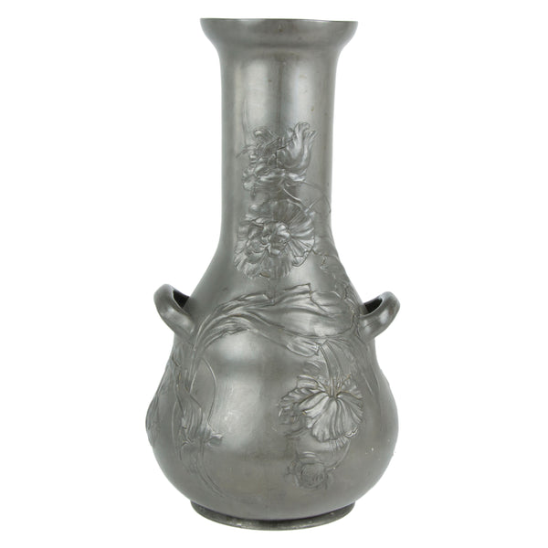 Art Nouveau Pewter Vase, Furnishings, Decor, Other
