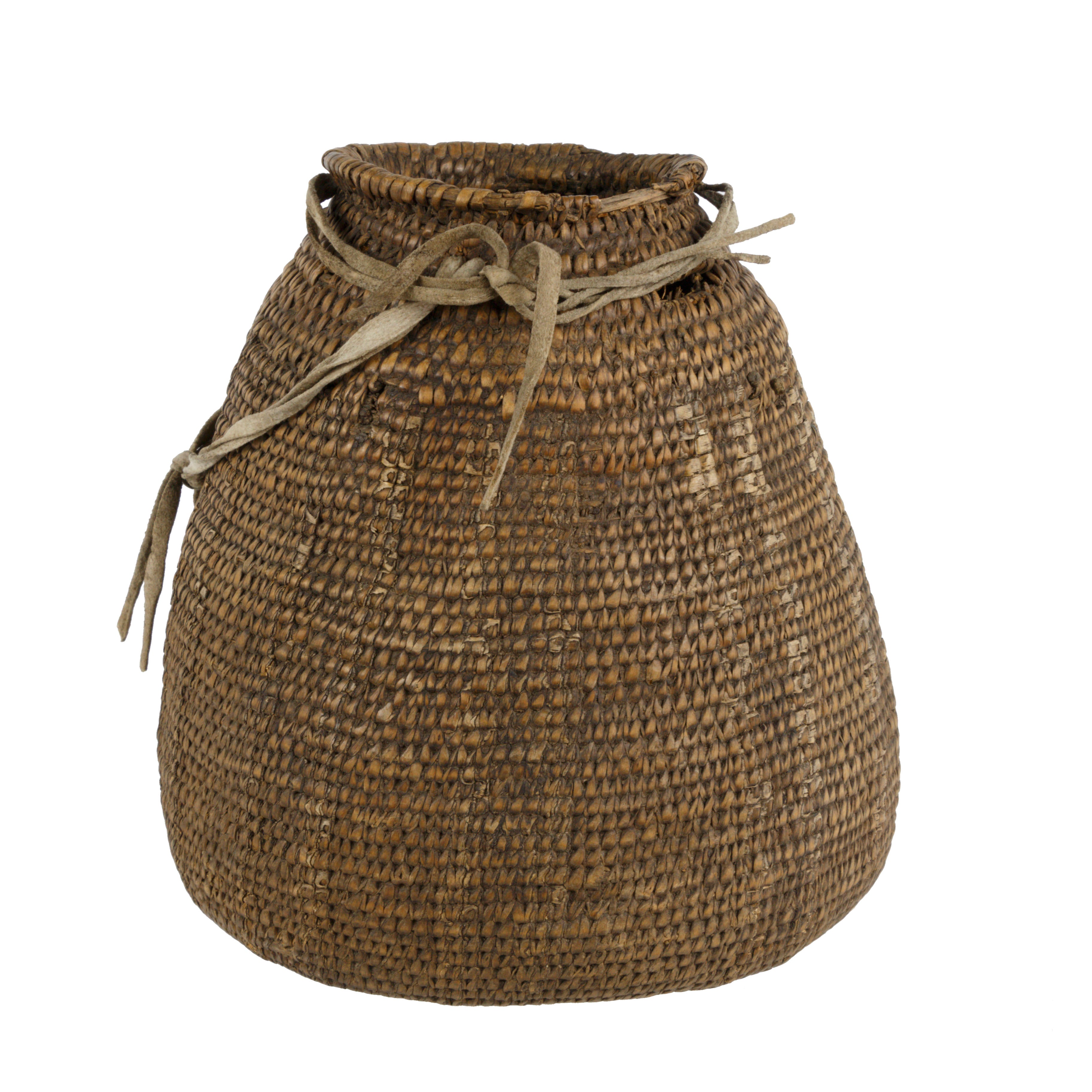 Coeur d'Alene Tribe Imbricated Storage Basket